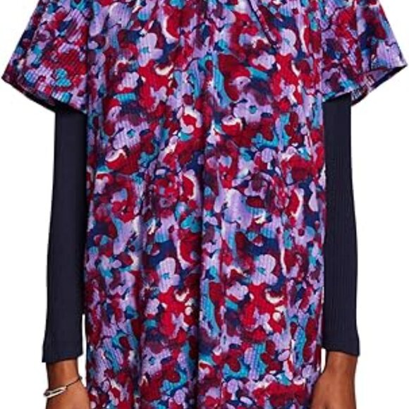 #90 Women's Esprit Cotton Midi Short Sleeve Tie neck Dress, Size Small - Picture 8 of 10